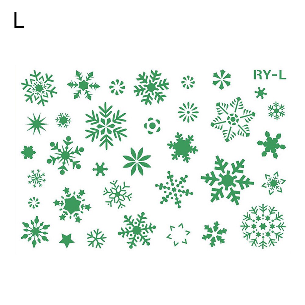 Jul ihåliga snöflinga form diy stencil väggmålning scrapbook mall