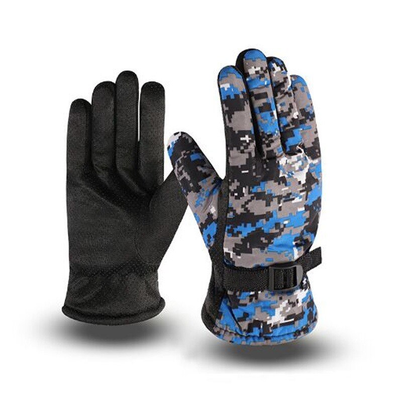 Antislip ski-add pluche zwarte handschoenen grote handschoenen herfst winter warme motorrijden heren handschoenen: K-st-a