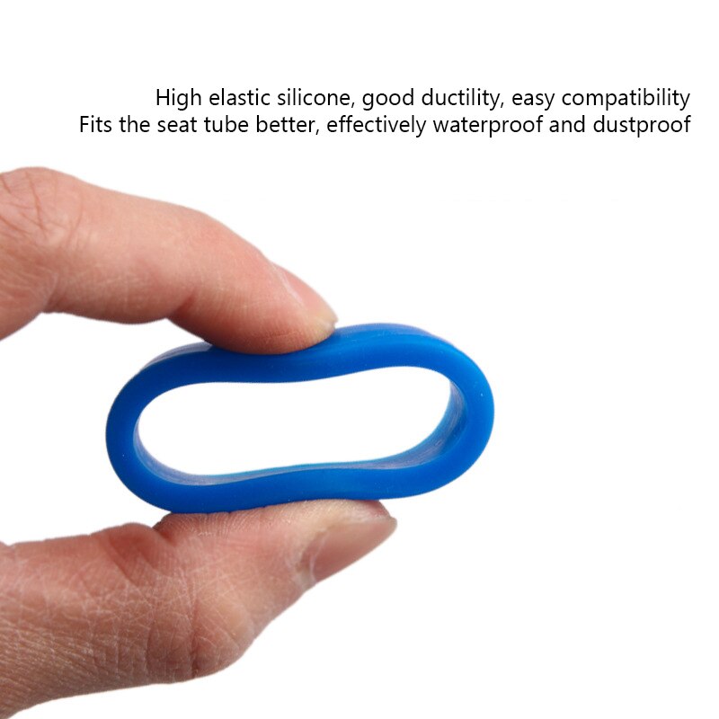 MTB Bicycle Road Bike Seat Post Rubber Ring Dust Cover Silicone Waterproof Protector Bike Seatpost Protector Cycling Accessories