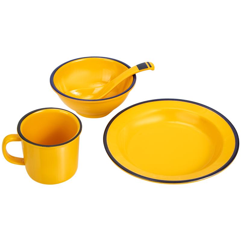 1 Set Melamine Bowl Kit Bowl Cup Plate Kit Kitchen Soup Container Restaurant Dinnerware Enamel Table Melamine Chinese Tableware