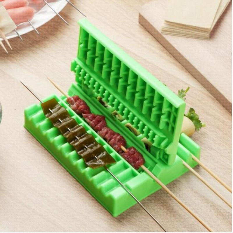 Machine pour faire des brochettes de Kebab, boîte pour faire des brochettes de Barbecue, viande de bœuf, porc, légumes, Grill, accessoires de cuisine, Gadget pour Barbecue en plein air