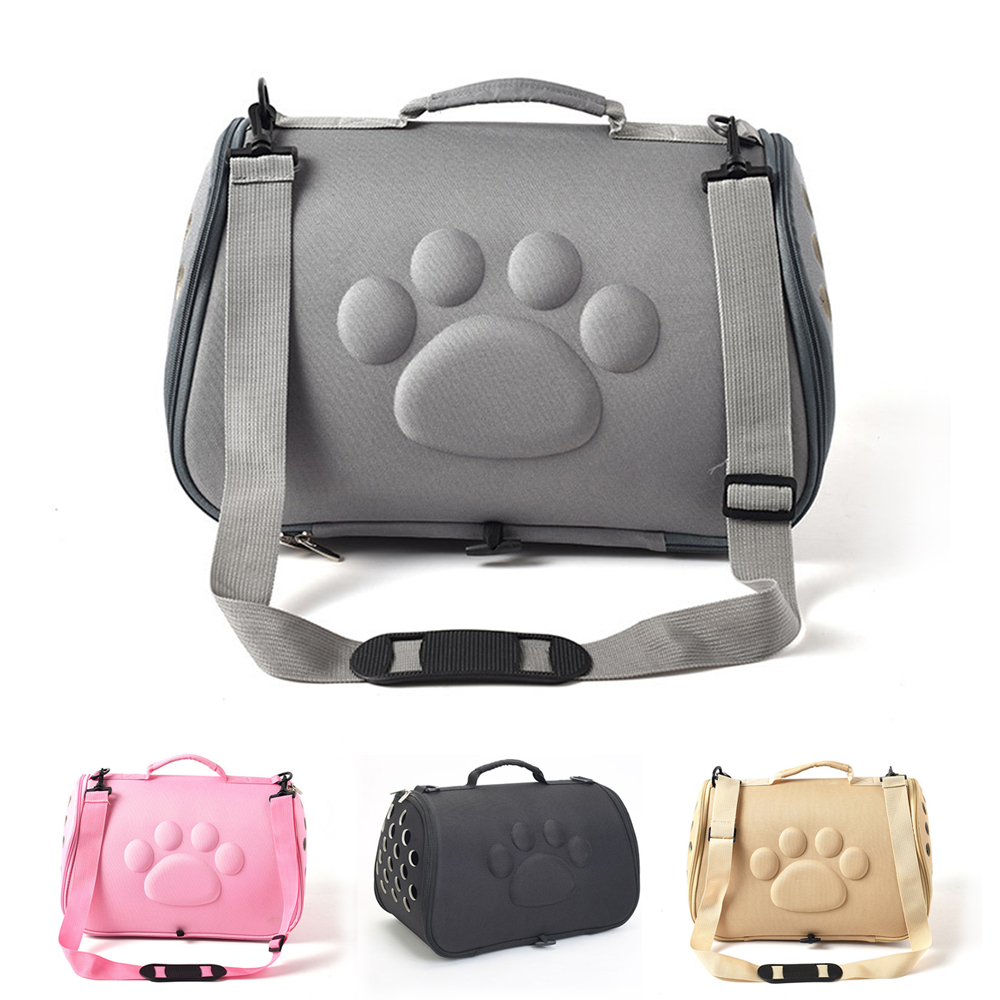 Foldet kæledyrsbur til hunde kat sammenklappelig hvalpekasse håndtaske bæreposer kæledyrsforsyning transport chien tilbehør
