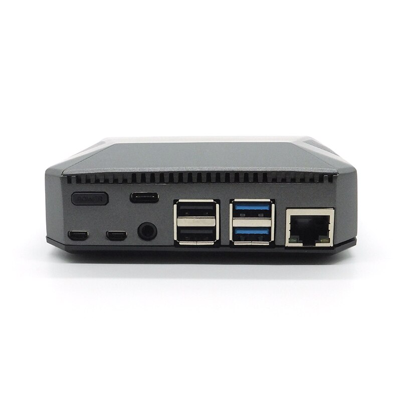 Raspberry Pi ABS Case Plastic Cover Shell Single Dual Cooling Fan Gray Silver For Raspberry Pi 4 B Model Raspberri Pi Cases