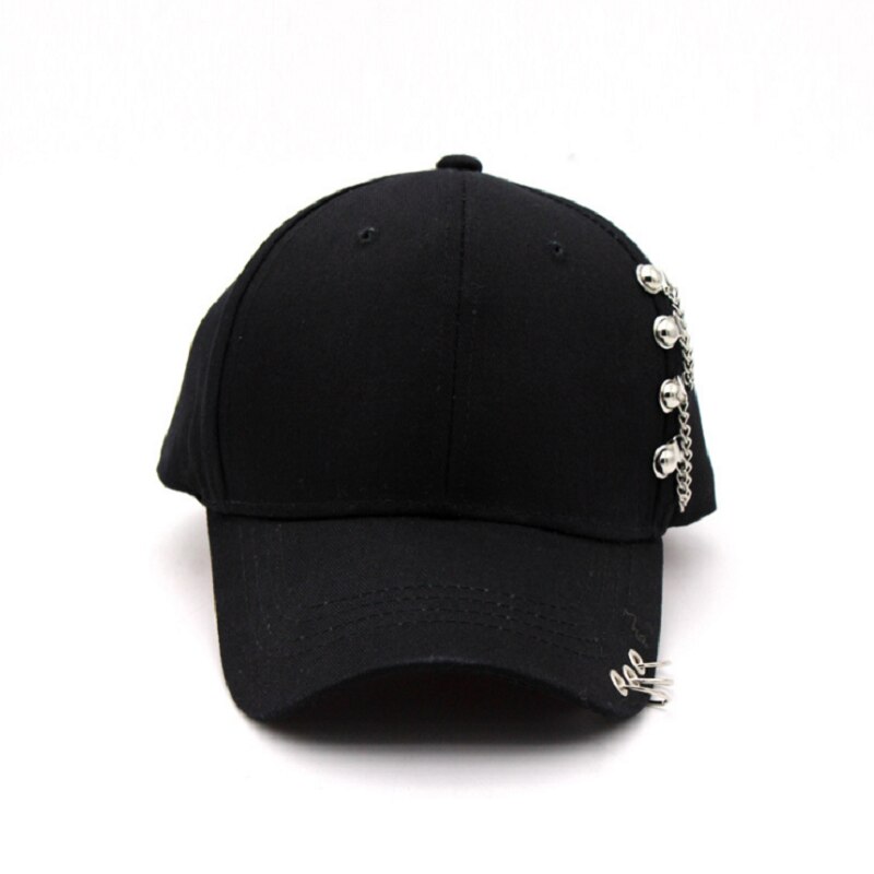 Dad Hat Piercing Ring Baseball Cap Punk Hip Hop Caps Cotton Adult Casual Solid Adjustable Unisex caps