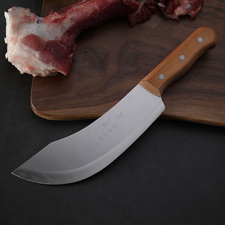 7 Inch Chef Knife Stainless Steel Butcher Knife Vegetable Meat Cleaver Slicing Knife Sharp Kitchen Knife Comfortable Handle: Style 4