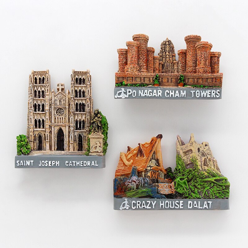 3d kjøleskapsmagnet sørøst-Asia vietnam gal hus da nang montere bana magnetisk kjøleskap lim vietnam turist suvenir