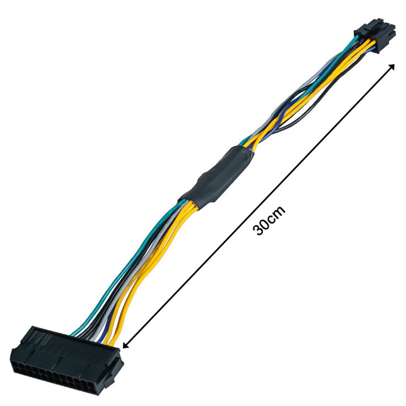 24 pin  to 8 pin atx psu strømadapterkabel til dell optiplex 3020 7020 9020 precision  t1700 12- inch (30cm)