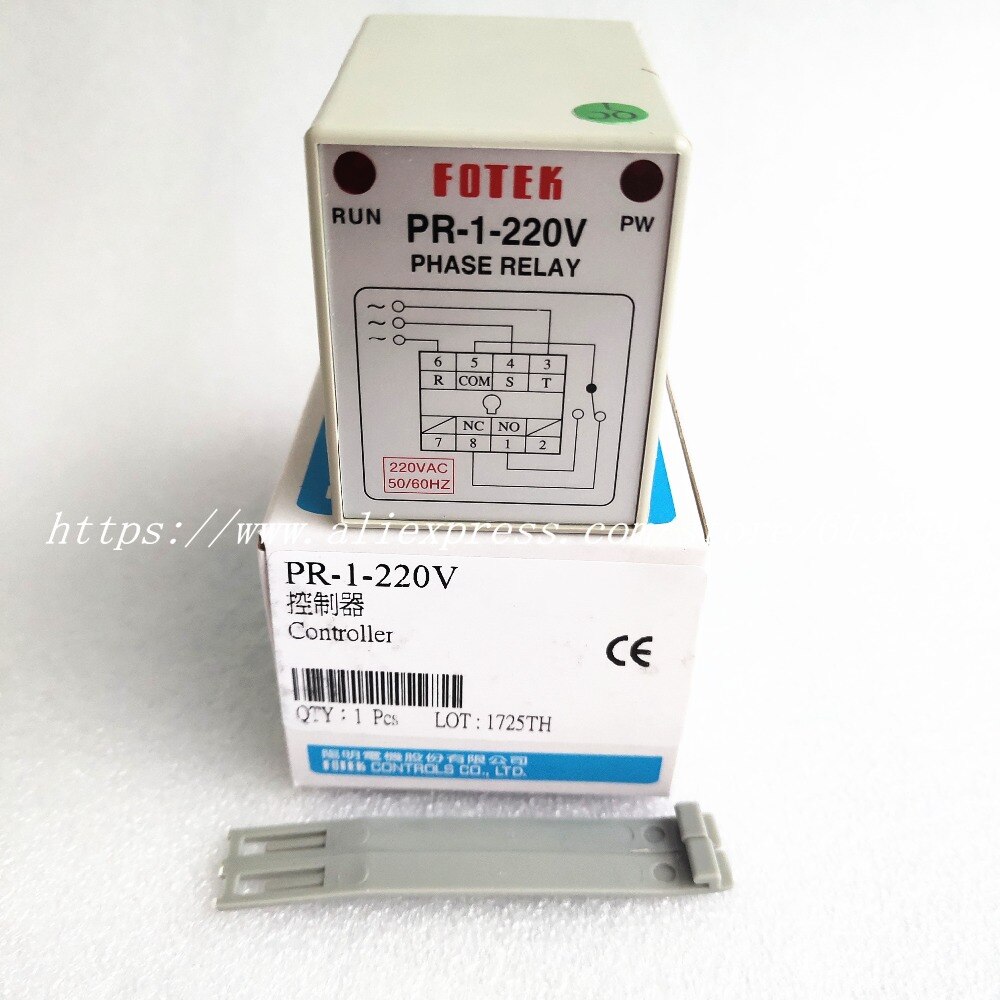 PR-1-220V PR-1-380V FOTEK Phase Sequence Relay Controller 100% Original