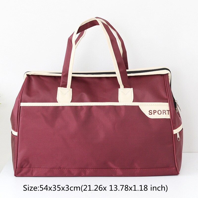Bolsa de lona de viaje plegable, paquete de almacenamiento de ropa impermeable de alta capacidad, se puede mover, organizar, accesorios de bolso: Red B