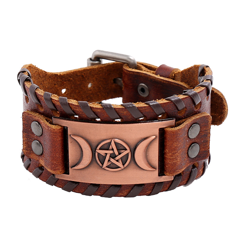 Armband Akzent leer zwart IP Black - GRATIS verzending