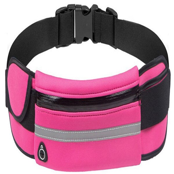 Proworks Running Belt Gym Taille Pouch Lopers Bum Bag Jogging Telefoon Houder Dames Taille Packs: Hot Pink