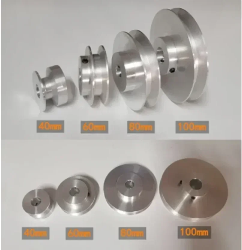 40mm 60mm 80mm V-belt Pulley, Single Groove, A- type V-belt Pulley 1PCS