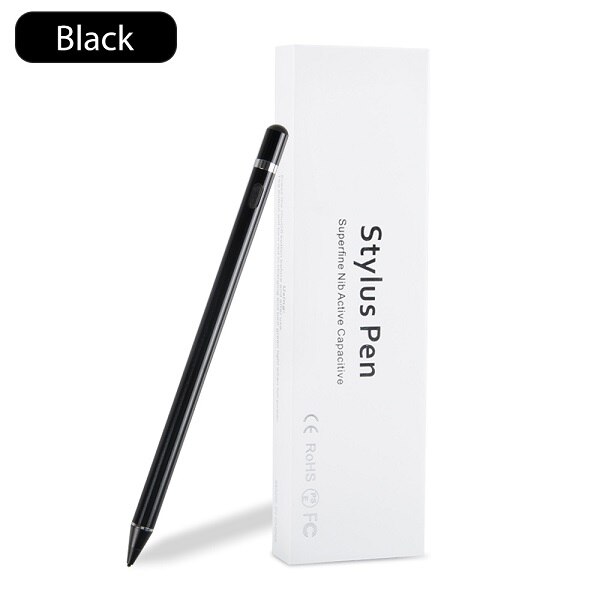 Stylet numérique actif pour écrans tactiles compatible avec iphone 6/7/8/ x/xr, ipad, samsung, téléphones et tablettes: Noir