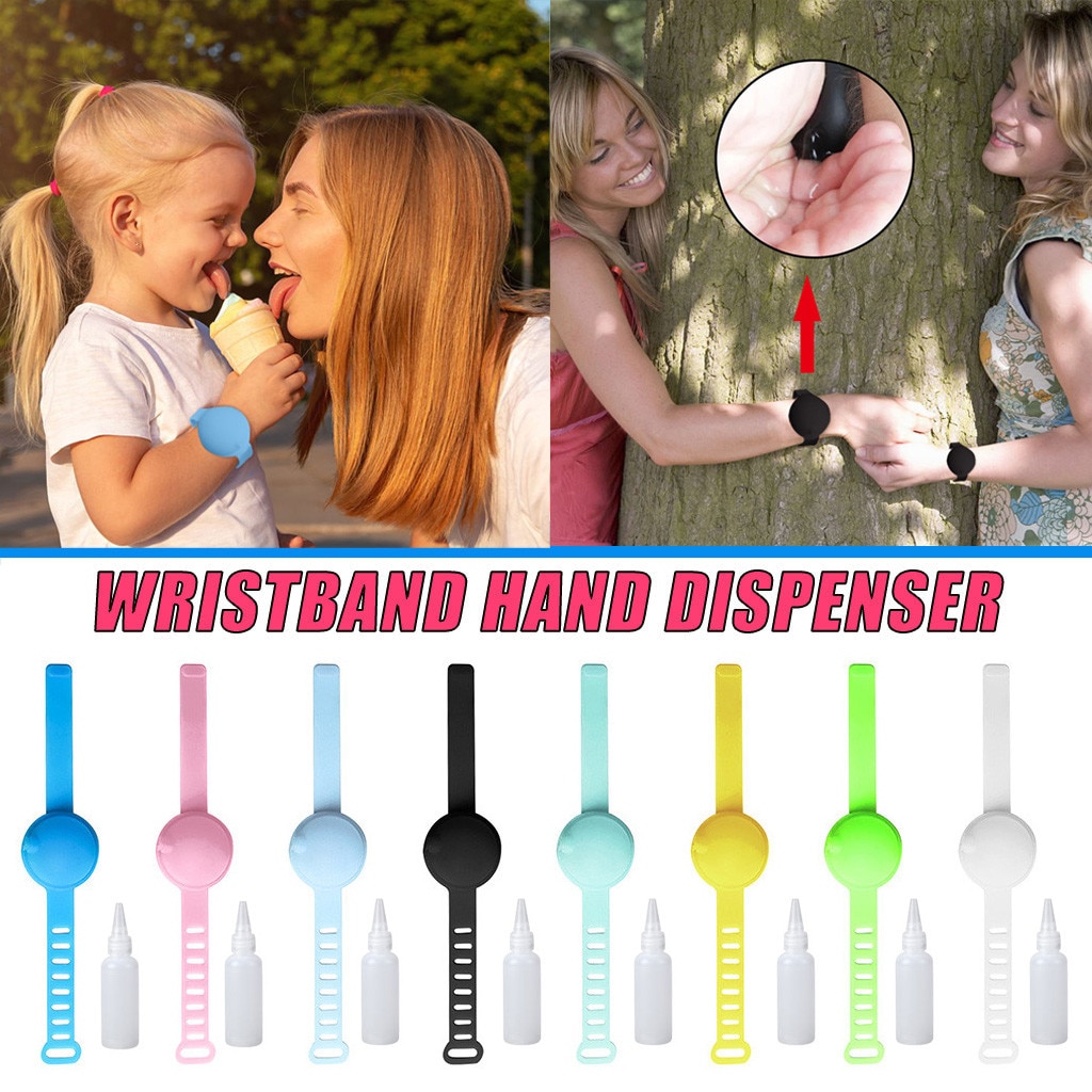 15ml hand sanitizer dispensing portable silikon armband armband vuxen barn flytande armband hand dispenser handtvätt gel #50