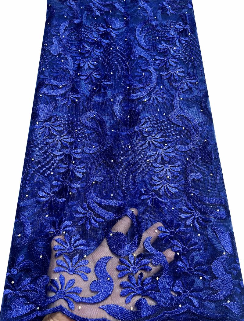 African Lace Fabric French Tulle Lace Fabric Wedding Dress Nigerian Lace Fabric Stones 5 Yard Sewing VL90818 VLY112
