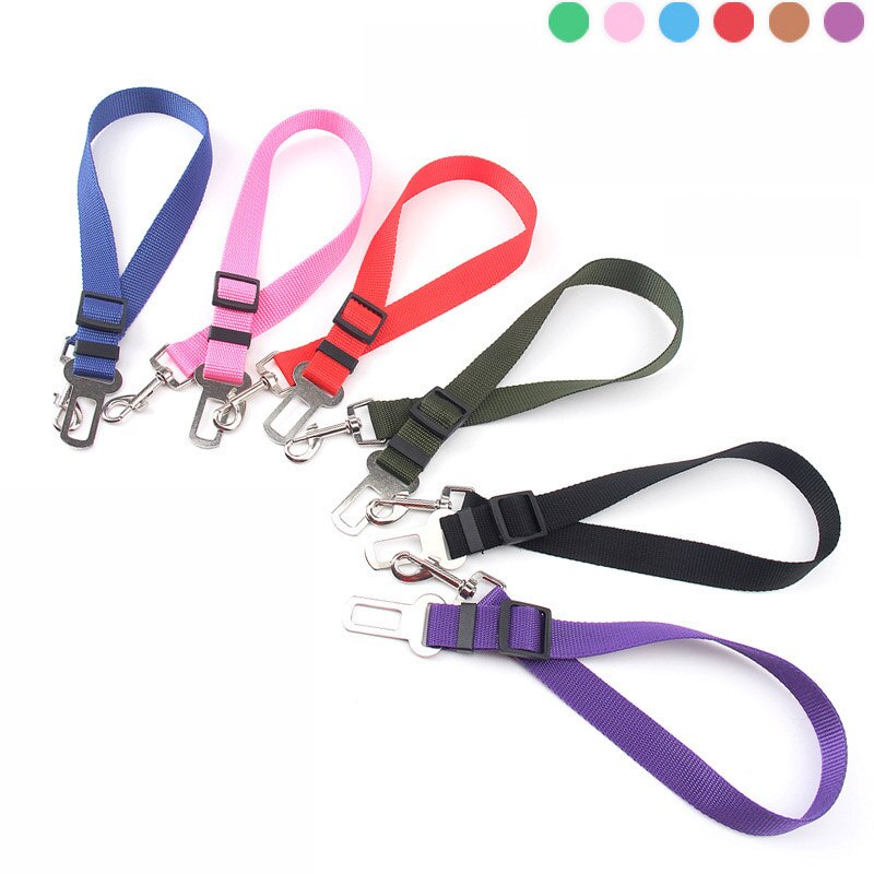 Universele praktische autogordel voor hond en kat, verstelbare veiligheidsharnas, reisclip, riem, autogordel voor hond.