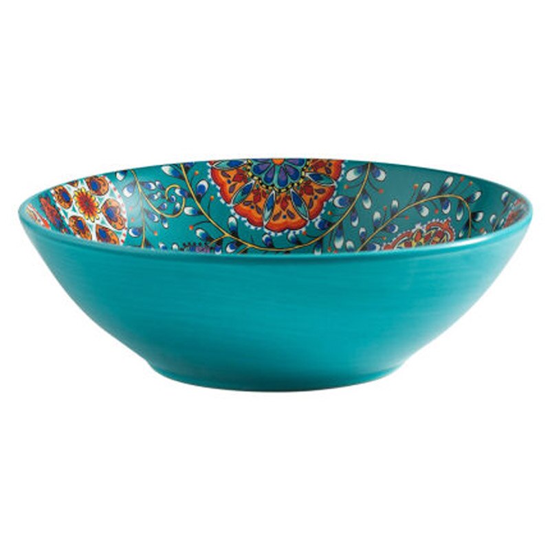 Ceramic Deep Dish American Country Ceramic Deep Dish Plate Underglaze Color Farmhouse Side Dish Bowl