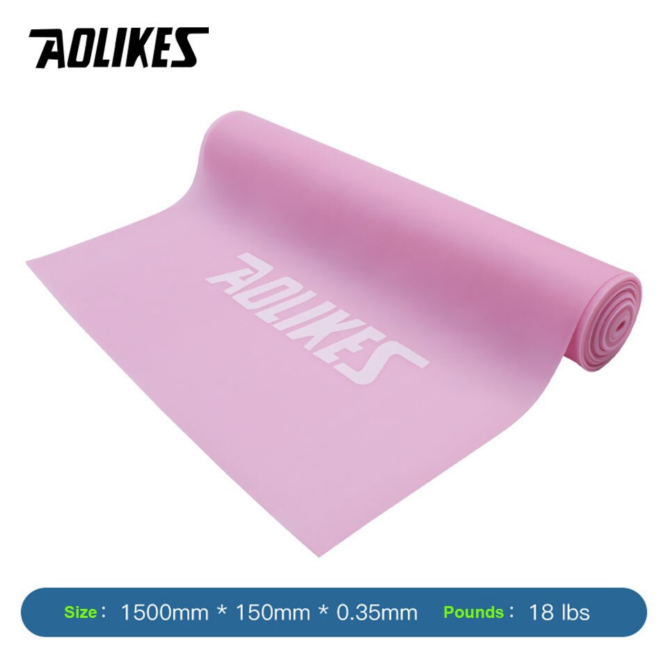 AOLIKES – bandes de résistance élastiques de Yoga, en Latex naturel, équipement de gymnastique, Fitness, Crossfit, musculation: 150cm Pink
