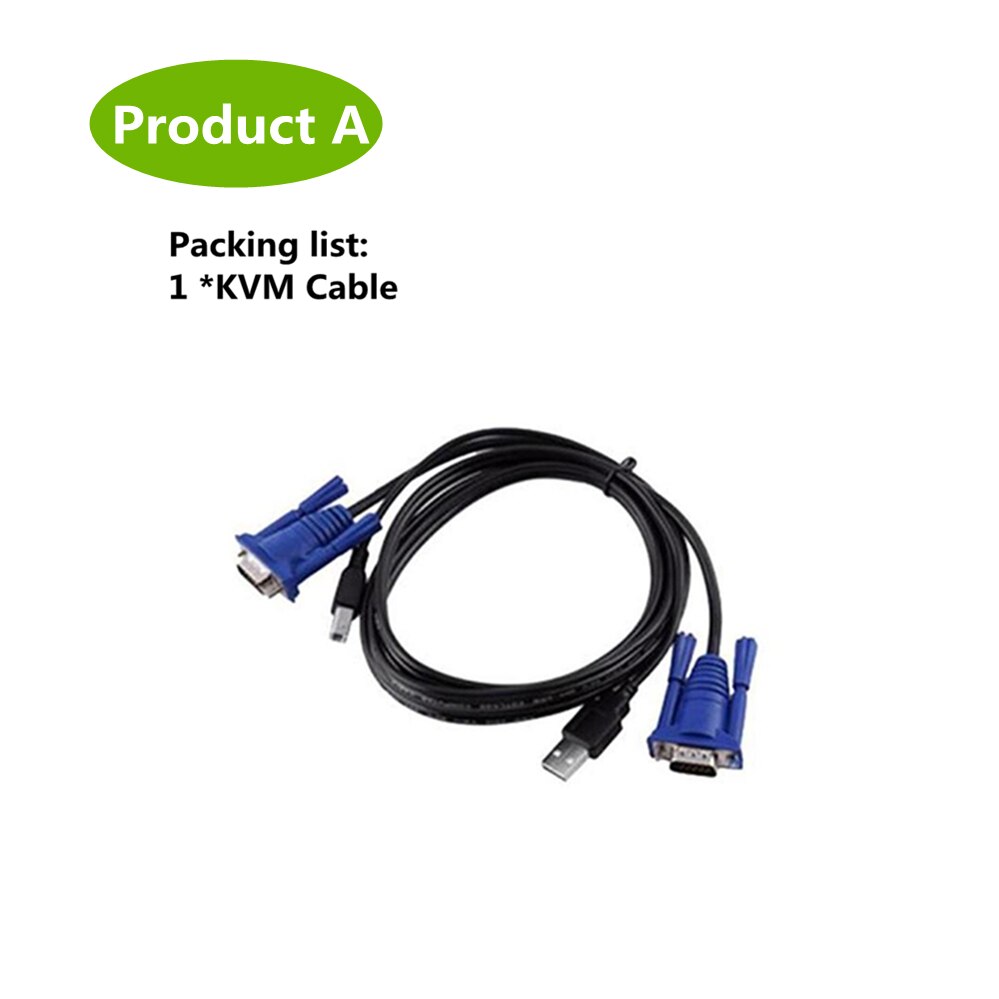 PzzPss USB KVM Switch 2 Port VGA SVGA Switch Box USB 2.0 KVM Mouse Switcher Keyboard 1920*1440 Vga Splitter Box Sharing Switch: Product A
