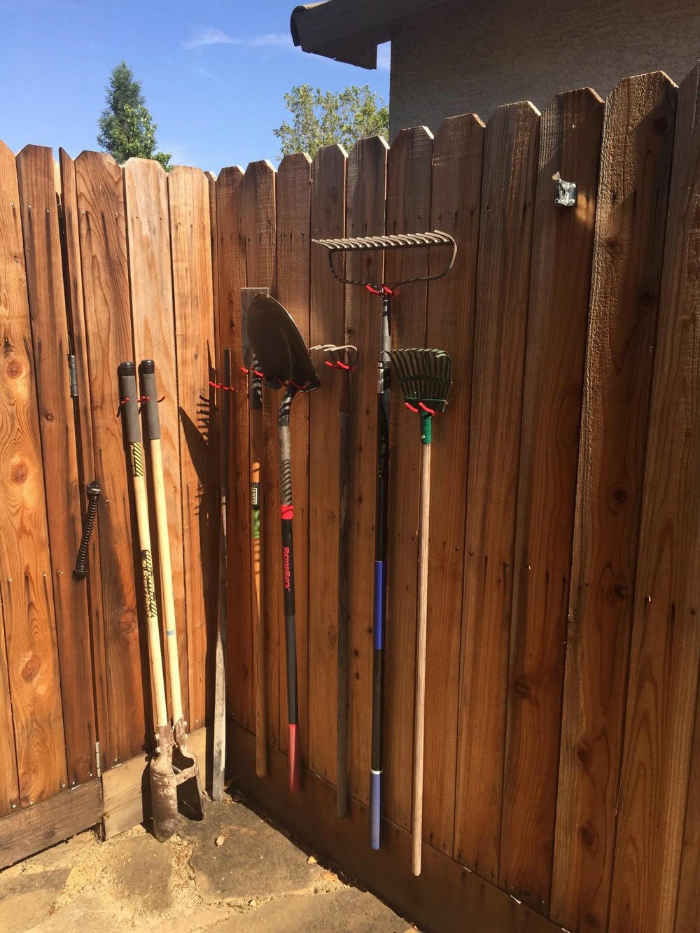 Heavy-Duty Jumbo Tool Holder U-Hooks for Garden Tools, Shovels, Rakes