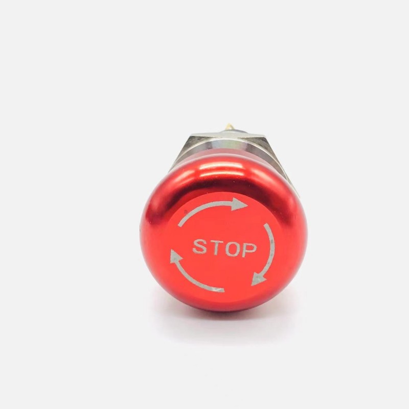 16MM19MM22MM Metal Emergency Stop Switch Waterproof Rotary Push Pull Button Mushroom Head Self-Locking 3-pin 1NO1NC 6-pin 2NO2NC: 3XL / Blue / AU Standard