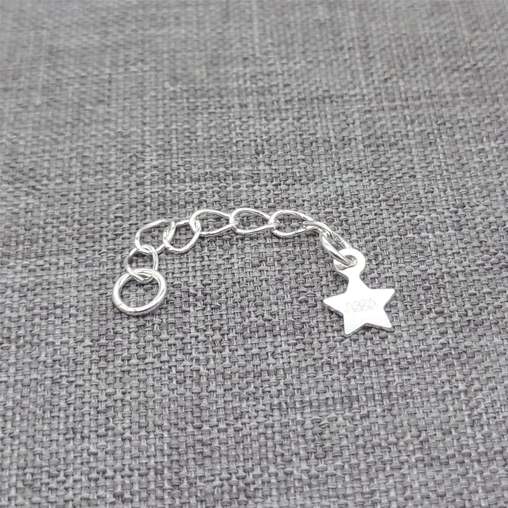 12 Stuks Van 925 Sterling Zilveren Ster Ketting Charm Pentagram Ketting Uitbreiding Extender