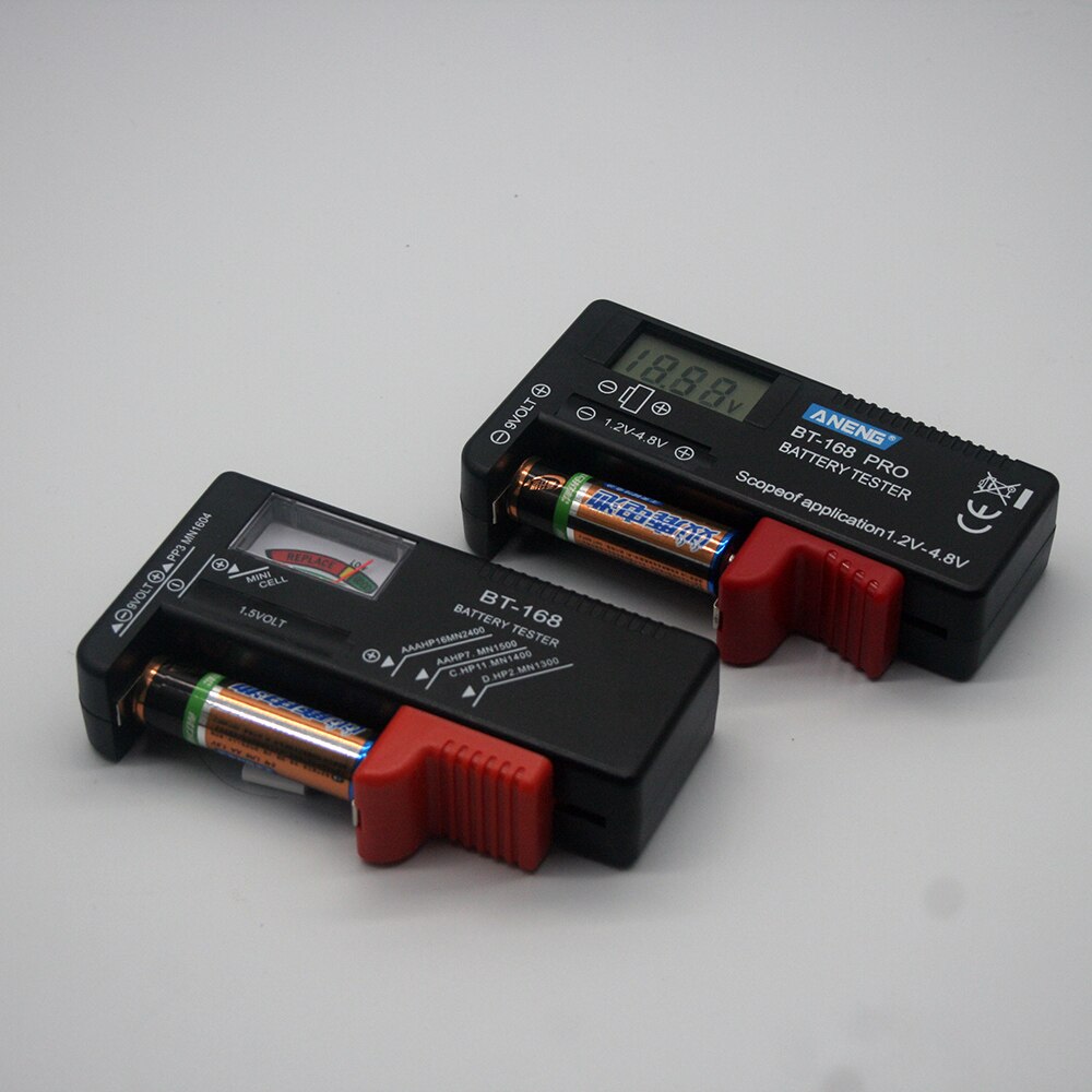 BT-168 Pro 168 Universele Batterij Tester Batterij Capaciteit Diagnostic Tools Voor Huishoudelijke Batterij Testen Levert