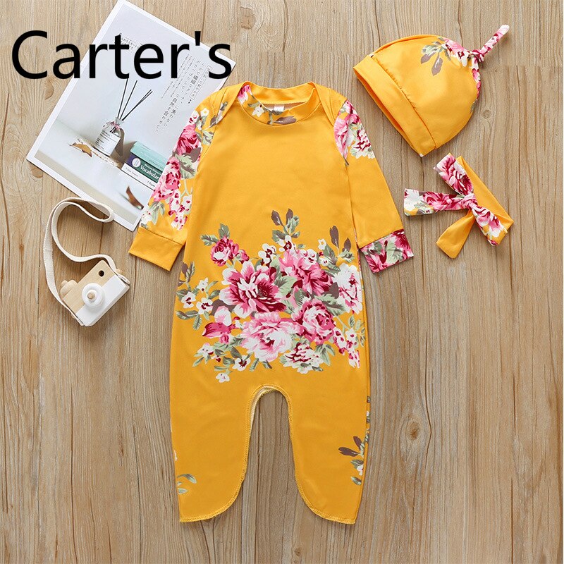 Carter 'S Baby Kleding 0-12 Maanden Neonato Abbigliamento Pasgeboren Meisje Jumpsuit Pijama Recien Nacido Nouveau Nee Fille Poupon