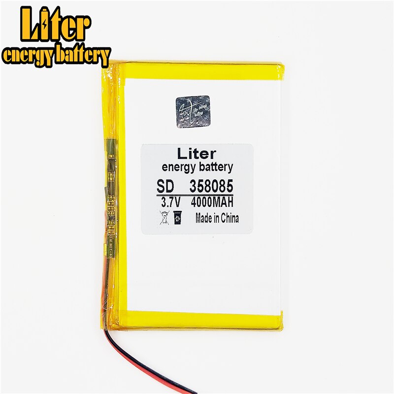 358085 3.7v 4000 mah tablet-polymer-lithium-akku, gps ,mp3,mp4,, handy, lautsprecher