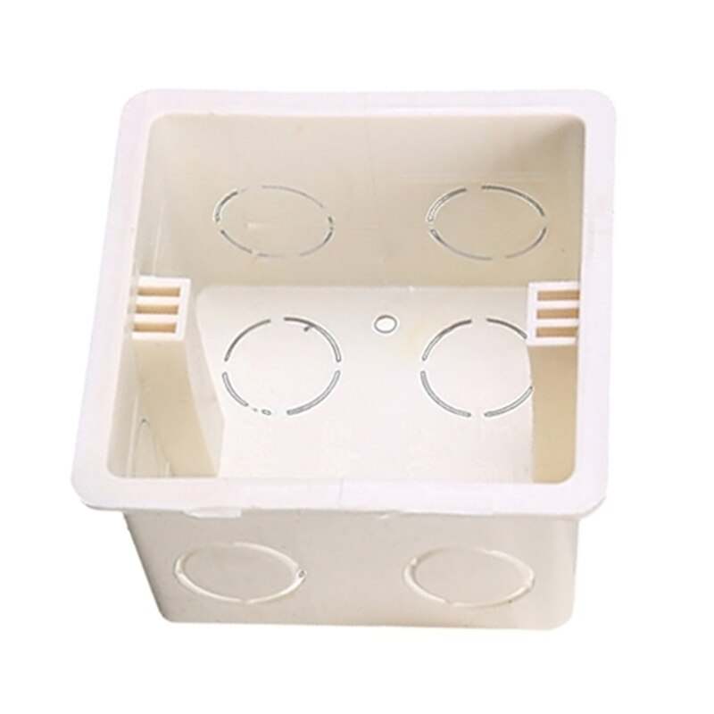 86X86 PVC Junction Box Wall Mount Cassette For Switch Socket Base Switch Bottom Box Electrical Box Accessories: Self tapping wire