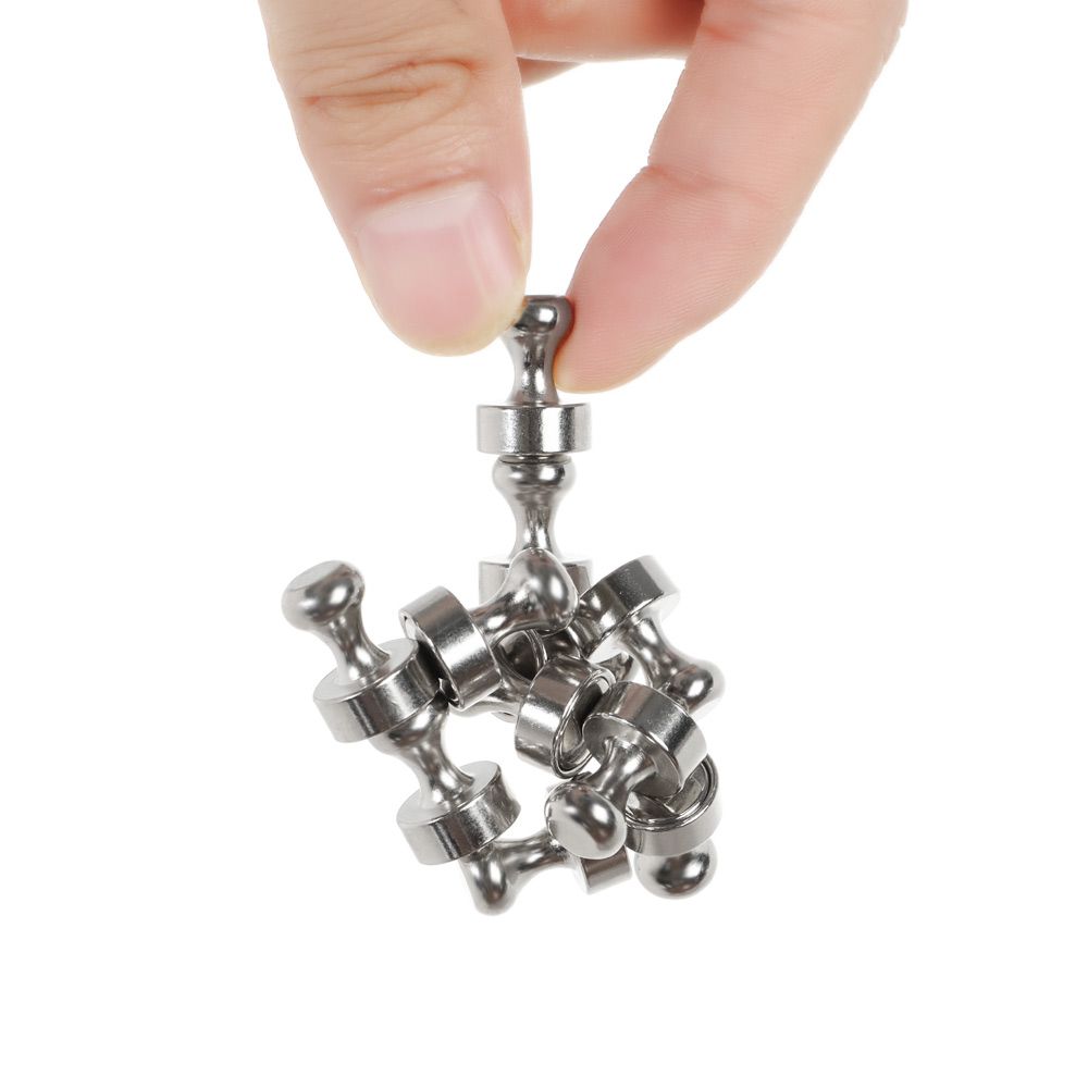 5/16 stk metall magnetiske tryknåler magneter kroker oppheng til kjøleskap whiteboard kart kalender hjemmekontor skoleutstyr