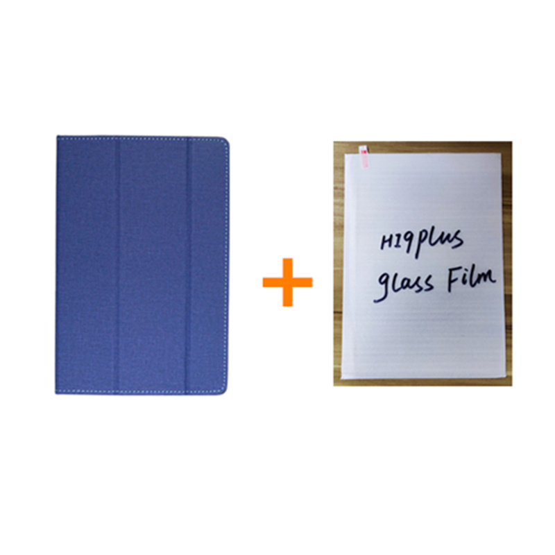 Pour CHUWI hi9 plus étui de support en cuir housse pour CHUWI hi9plus 10.8 "tablette PC étui de protection avec des: Blue case add glass
