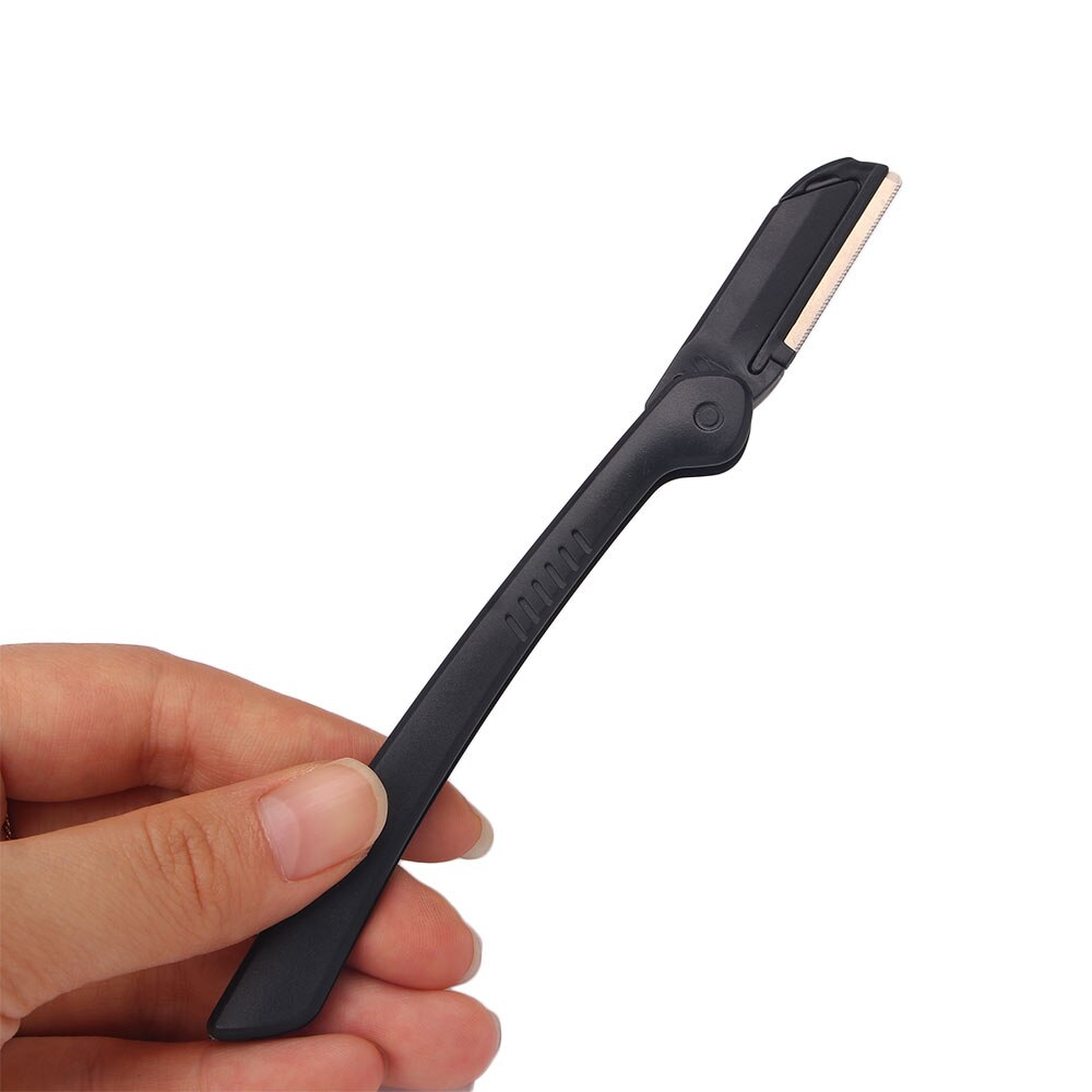Pinzas negras para cejas, 1/3 Uds., pinzas de punta plana, tijeras curvas para nariz, eliminación de pestañas, vello de cejas, juego de maquillaje de acero inoxidable
