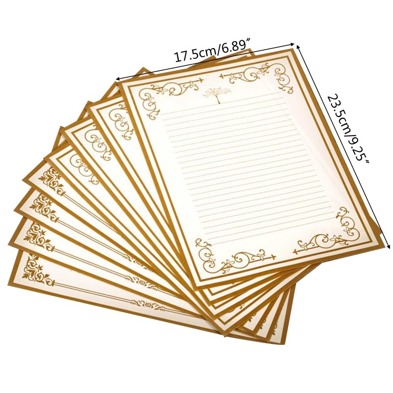 Letter Writing Papers Set Vintage Letter Papers Stationery Printable Mail Papers E8BE