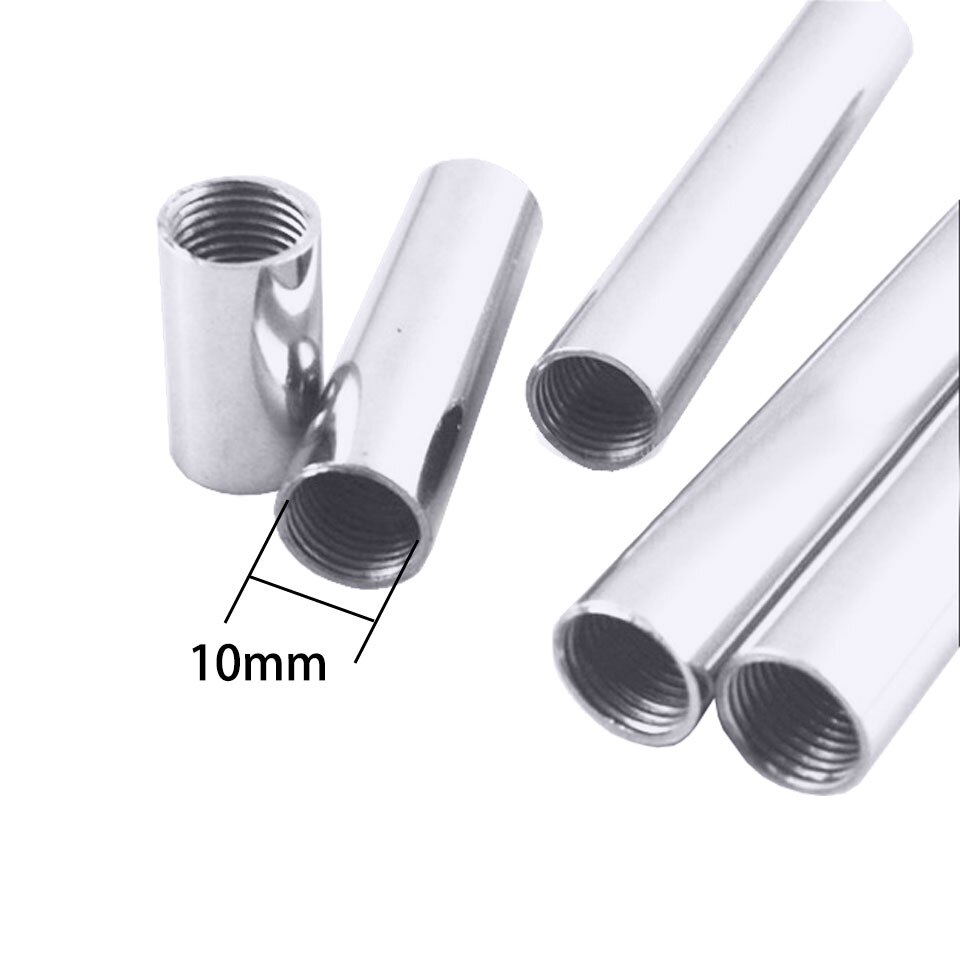 2 Pcs Inner M10 Vrouwelijke Draad Beide Uiteinden Hebben 10 Mm Binnendraad Holle Staaf Vloerlamp Tafellamp Fotografie lamp Rechte Buis