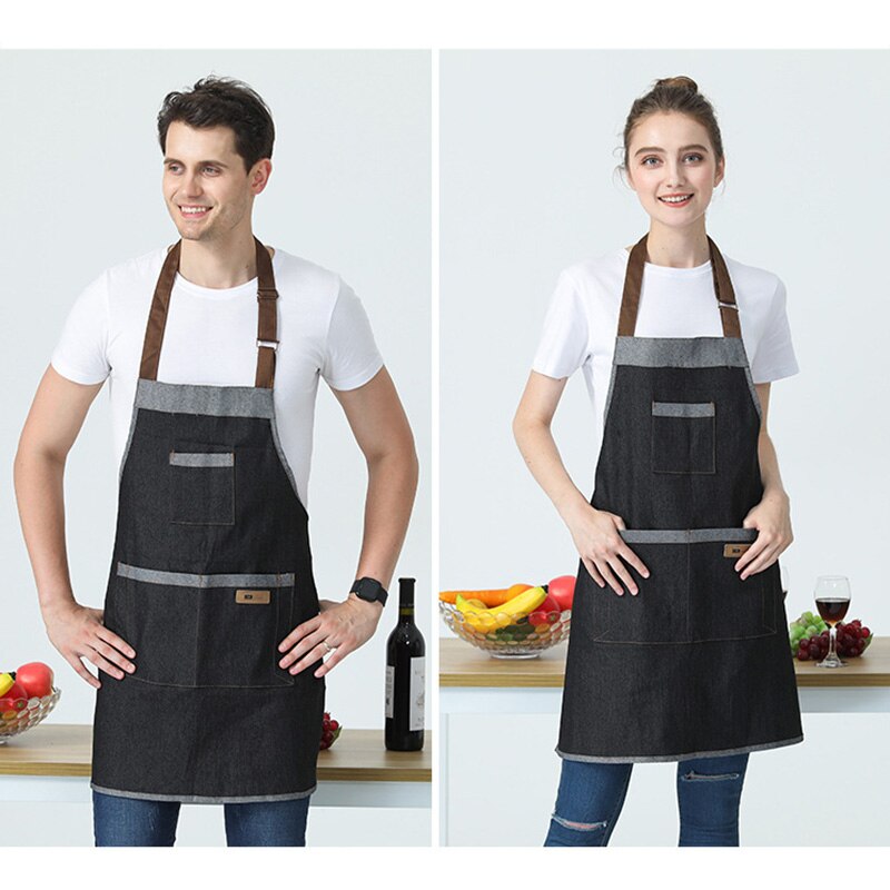 Apron Chef Work Clothes Men Adjustable Apron for Cooking Baking Restaurant Pinafore Women Cooking Clothing Food Service