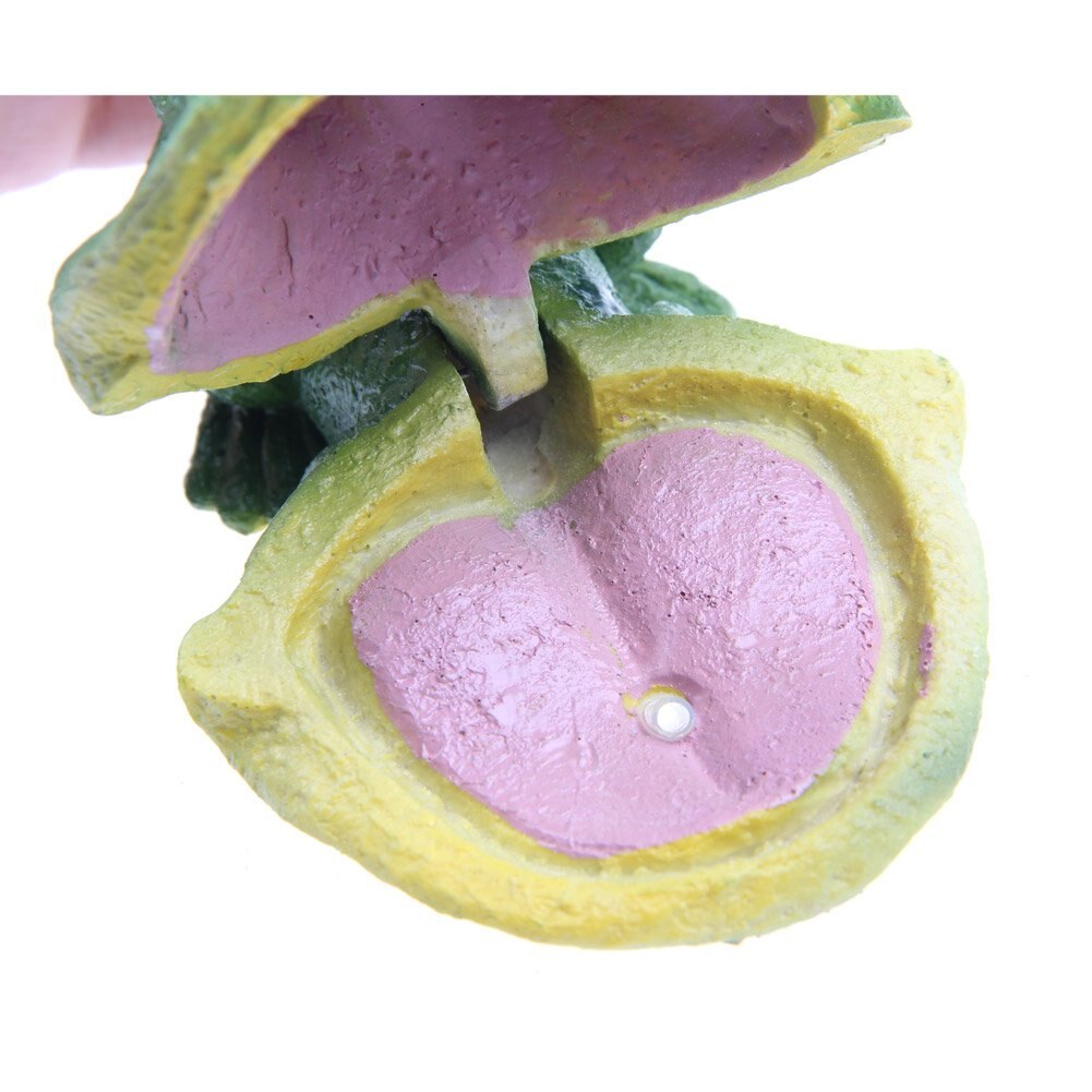 EmoursTM Cute Frog Air Stone Bubbler Live-Action Aerating Aquarium Ornament Aquatic Resin Decoration for Fish Tank