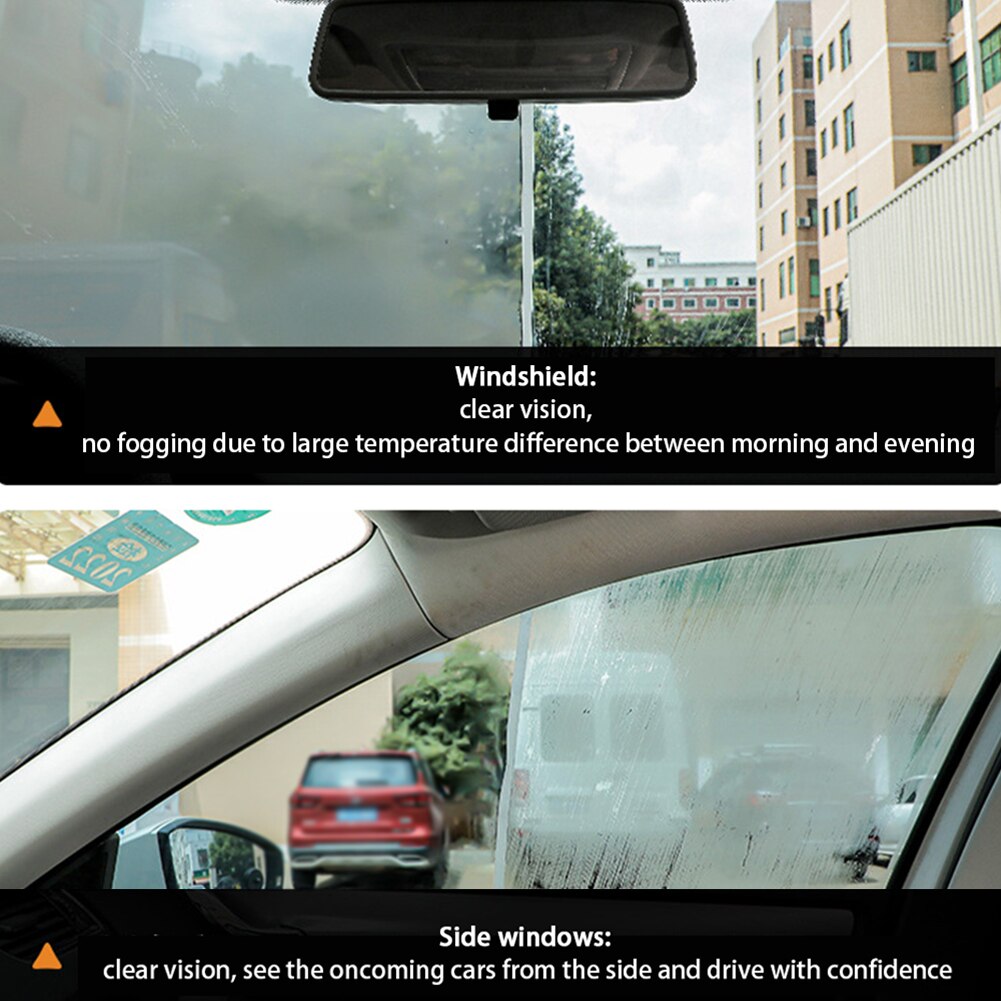 100ml Window Portable Anti Fog Agent Car Windshield Helmet Clear View Long Lasting Glass Wiper Cleaning Tool Mirror Hydrophobic