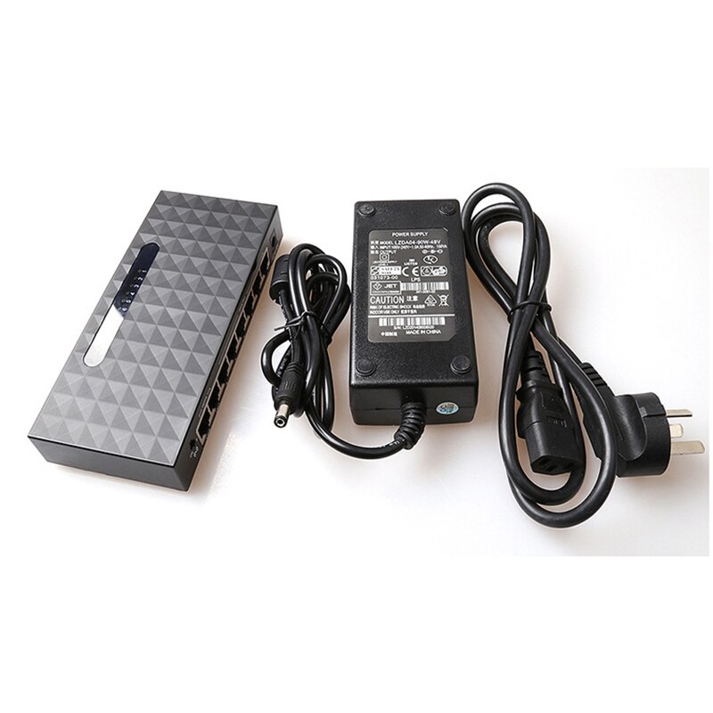 8 Port 10/100Mbps SPOE Fast Ethernet Network Switch Lan Hub Ethernet Smart Switcher for NVR Router Support 5-60V Power Supply: With Power Adapter