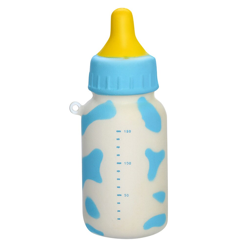 Jumbo Squishy Speelgoed Baby Fles Kawaii Zuigfles Kat Fruit Geurende Langzaam Stijgende Squeeze Stress Relief Speelgoed Grappige Speelgoed: Blauw