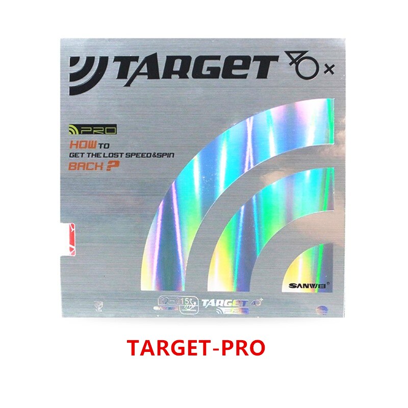 Sanwei Target Tafeltennis Rubber Pro Fx Europa 40 + Unsticky Controle Spin Ping Pong Tenis De Mesa: PRO- Red