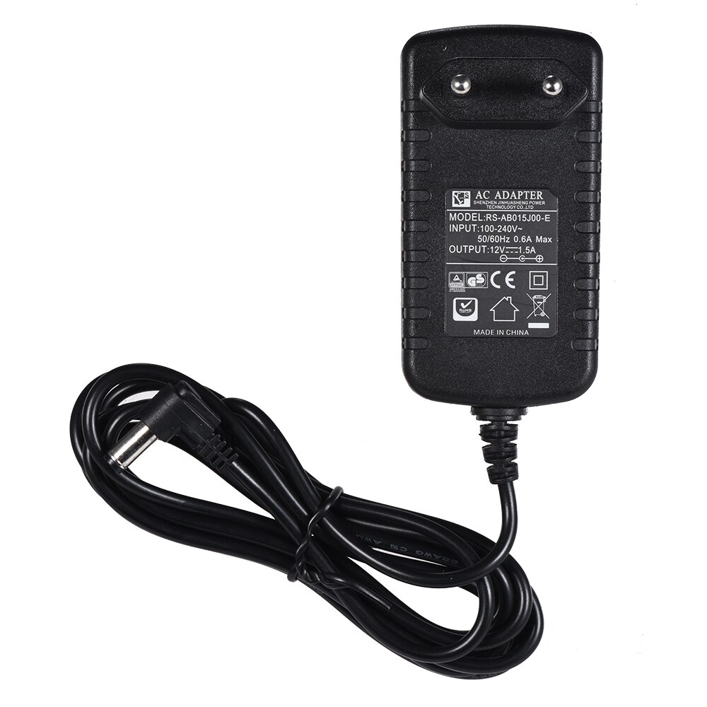 12V 1.5A AC Power Adapter Charger for Viltrox L116T L116B L132T L132B VL-162T LED Video Light Power Adapter Charger 100-240V
