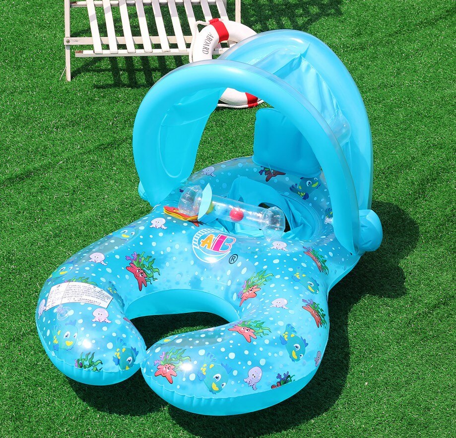 Ouder-kind Cirkel Moeder-Kind Dubbele Zwemmen Ring Baby Zwemmen Ring Babysitting Ring Drijvende Rng Reddingsboei Onderarm ring