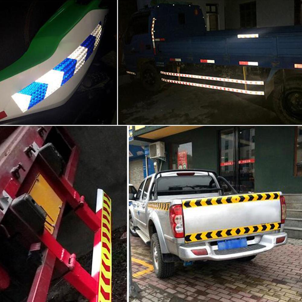 5cm*300cm Car Arrow Reflective Tape Decoration Stickers Car Warning Safety Reflection Tape Film Strip Stickers Car Styling