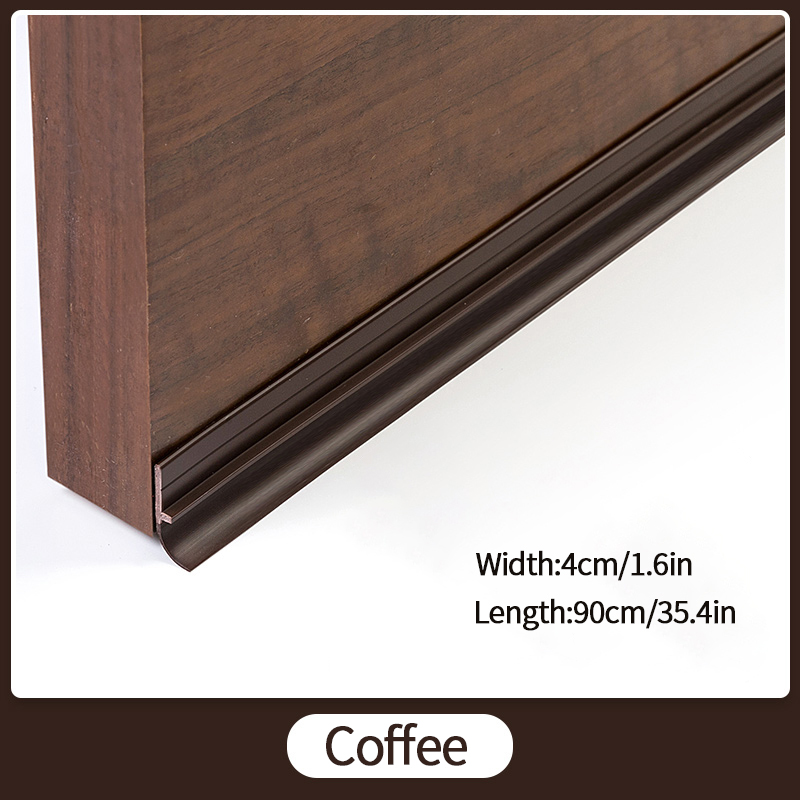 Door Bottom Sealing Strip Windproof and Waterproof Strip Door Under Wind Shield Insulated House Acoustic Foam Sealing Strip: Khaki