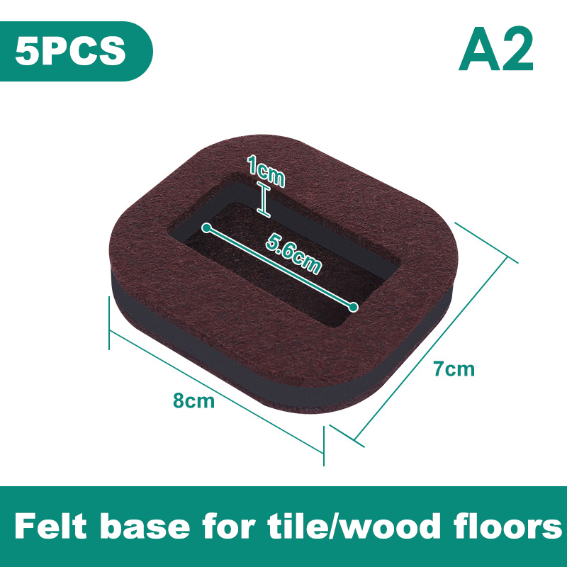Tampon anti-vibration pour chaise de bureau, butée de roue, roulette de meubles, standard, protecteurs de sol en bois dur, pieds roulants, polymères anti-ald: vert militaire