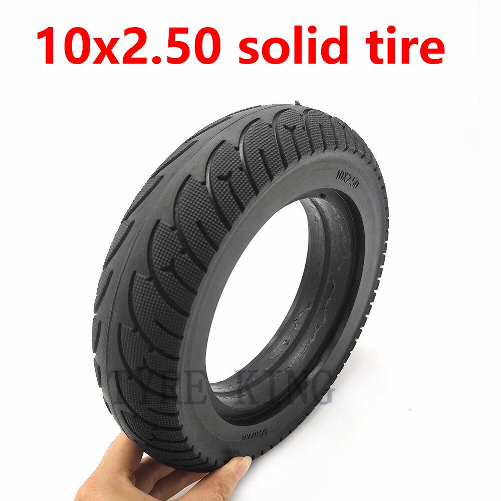 10x2.50 Solid Tire 10 Inch None Inflatable for Quick 3 ZERO 10X Inokim OX Folding Electric Scooter Puncture Proof Tyre