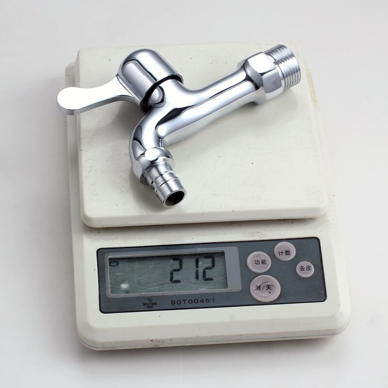 3/4' Brass Wall Mount Bathroom Washing Machine Faucet Laundry Sink Water Taps Toilet Cold Bibcock