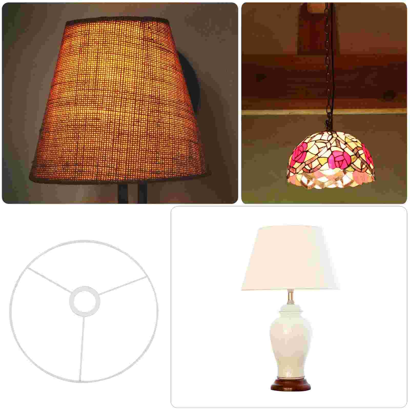 Lampshade Frame Round Vintage Lamp Shade Frame E27 Base 30cm Lampshade Supply