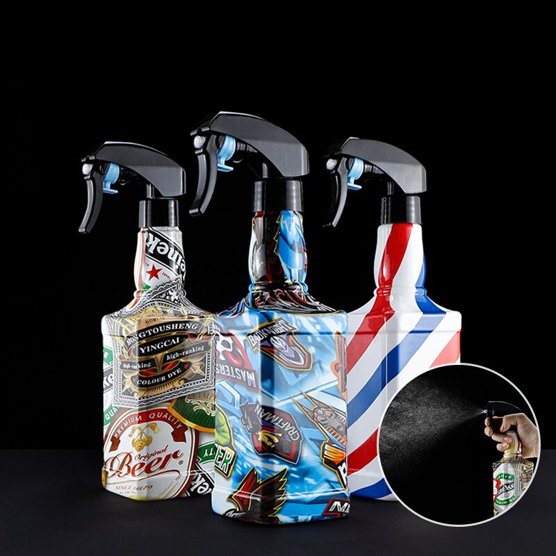500ml recargable barbero del rociador de agua botella de pulverizador de Alcohol botella de corte de pelo estilo vacía del atomizador del Pro salón de peluquería herramientas